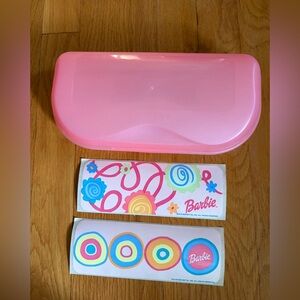 Tupperware Barbie Accessories Keeper Pencil Box Pink NEW